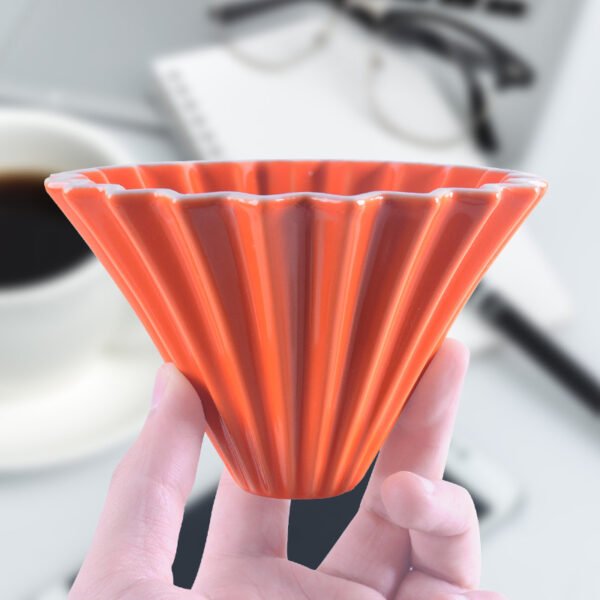 Japanese Origami Coffee Drip Filter with Stand – Pour Over Maker for Office & Coffee Shop - Image 3