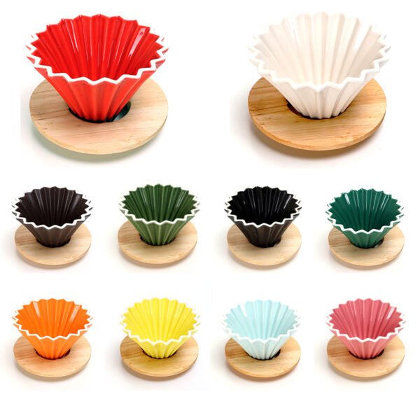 Japanese Origami Coffee Drip Filter with Stand – Pour Over Maker for Office & Coffee Shop - Image 2